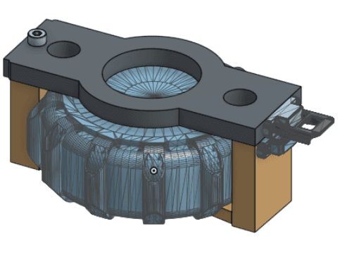Beacon capsule payload holder CAD/prototype view two