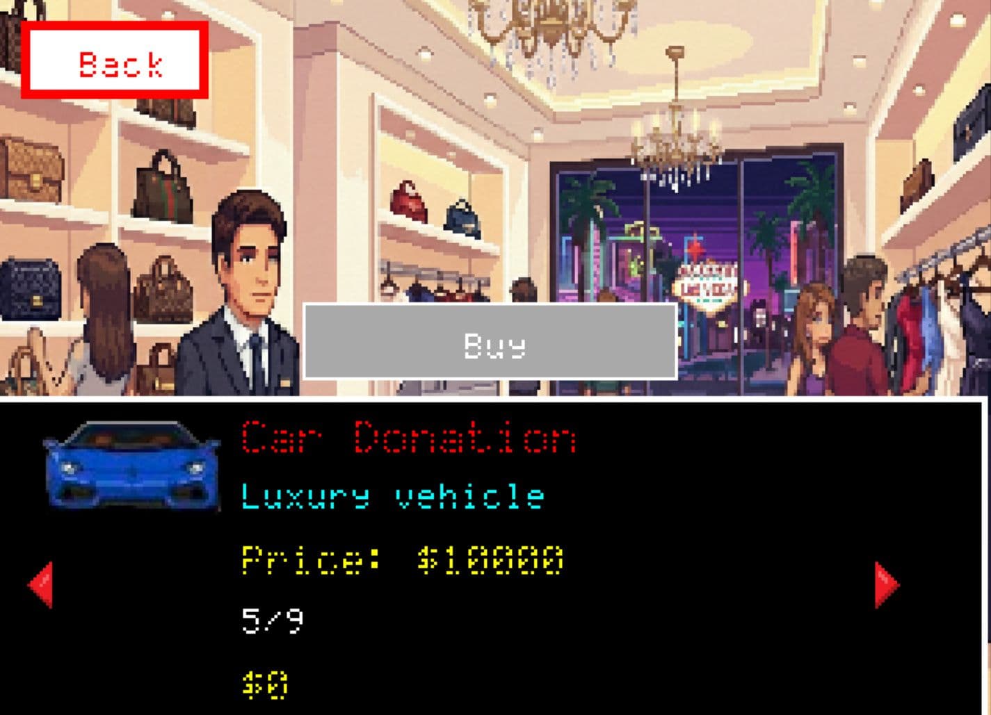 Christmas Blackjack world interaction scene